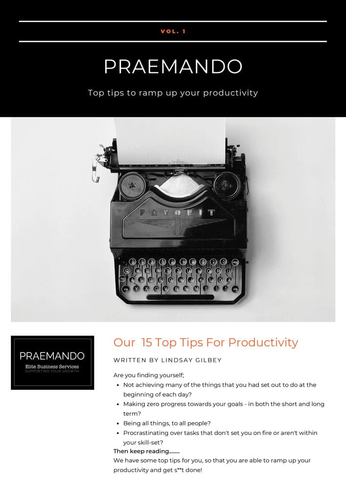 Top Tips for Productivity Newsletter 1