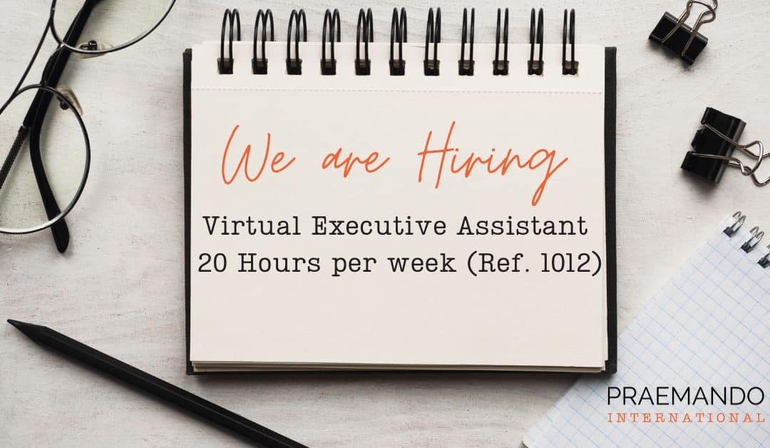 Virtual Assistant – 20 hours per week (Ref 1012)